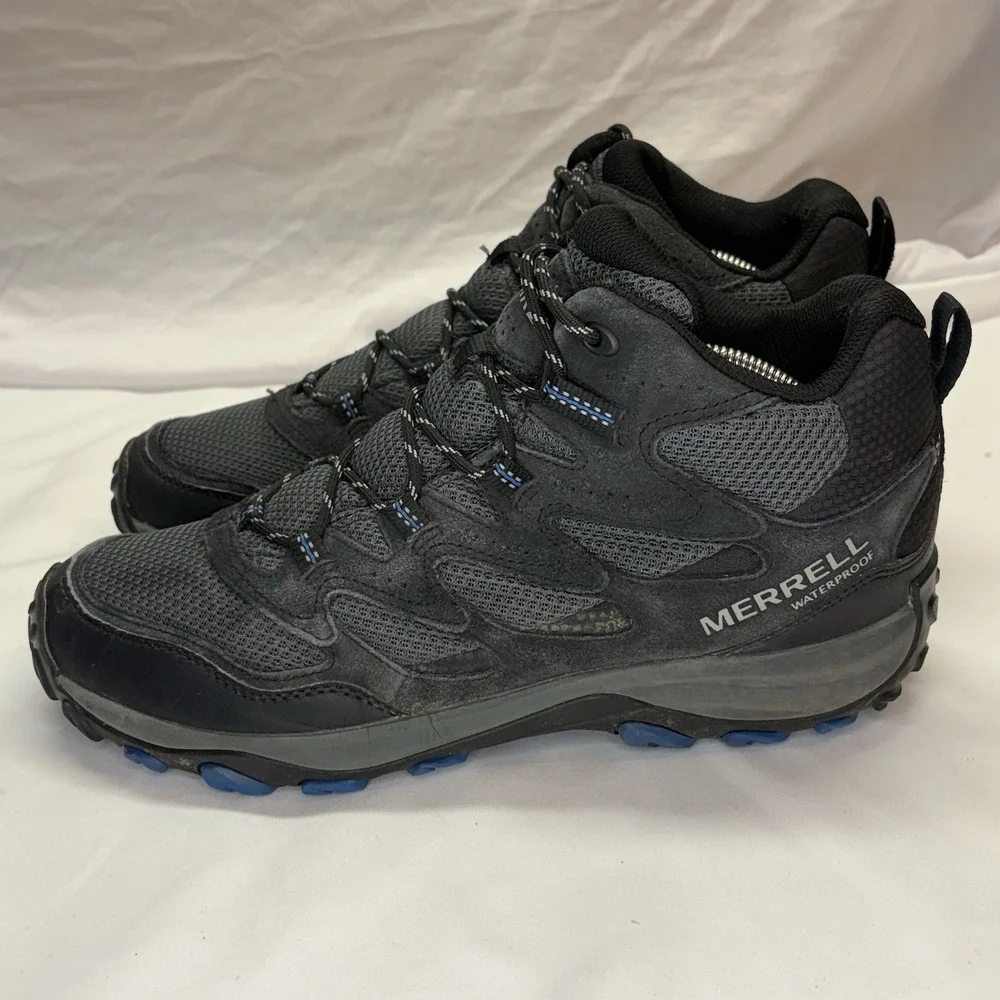 Merrell West Rim Mid Hiking Boots Men's 10.5 M Waterproof Walking